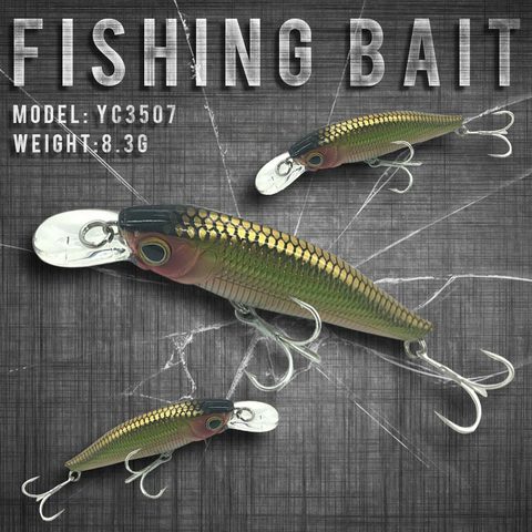 Fishing Lures , 70mm/8.3g 0-1.0m Floating Super Sinking Minnow Swimbait Crankbait Fishing Tackle Bait High Quality Lures ► Photo 1/5