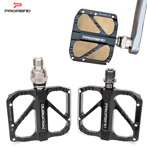 Promend Bicycle pedals Ultra-light aluminum alloy 3 bearing Peilin lubrication pedal For mountain bike road bike Flat Bike pedal ► Photo 1/6