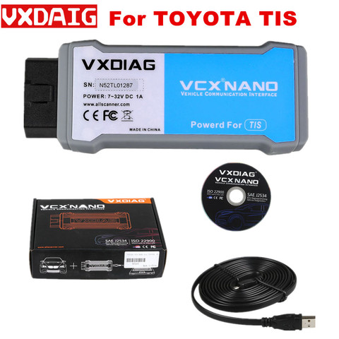 VXDIAG VCX NANO for TOYOTA TIS Techstream V15.00.026 Compatible with SAE J2534 VXDIAG for TOYOTA Scan Tool ► Photo 1/6