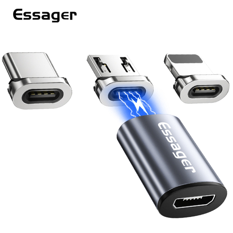 Essager Micro USB Magnetic Adapter Magnet MicroUSB Female To Type C Male Converters For iPhone Xiaomi Samsung Cable Connector ► Photo 1/6
