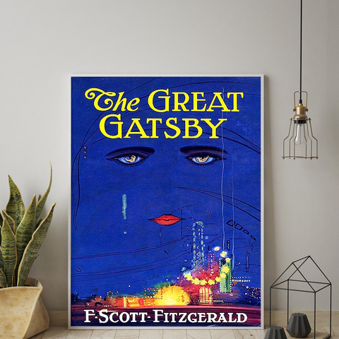 Buy Online Great Gatsby Poster F Scott Fitzgerald Book Cover Print Nordic Cnavas Painting Wall Pictures For Living Romm Home Decor No Frame Alitools