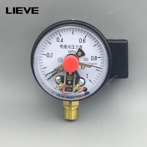 Diameter 100mm Direct Contact Pressure Gauge with Surface Vacuum Gauge Pressure Controller ► Photo 1/5