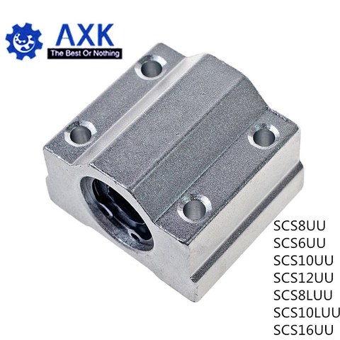 4pcs/lot SC8UU SCS8UU SCS6UU SCS10UU SCS12UU SCS8LUU SCS10LUU SCS16UU 8mm Linear Ball Bearing Block CNC Router 3D printer parts ► Photo 1/5