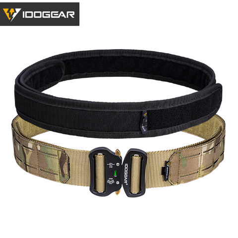 IDOGEAR 2 Inch Tactical Belt Quick Release Metal Buckle Laser MOLLE Mens Belts Camo 3415 ► Photo 1/6