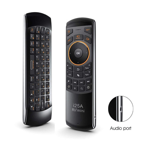 Rii Mini I25A Multifunction Portable 2.4G Wireless Fly Mouse Russian English Keyboard I25 Remote For Android TV Remote TV BOX ► Photo 1/6