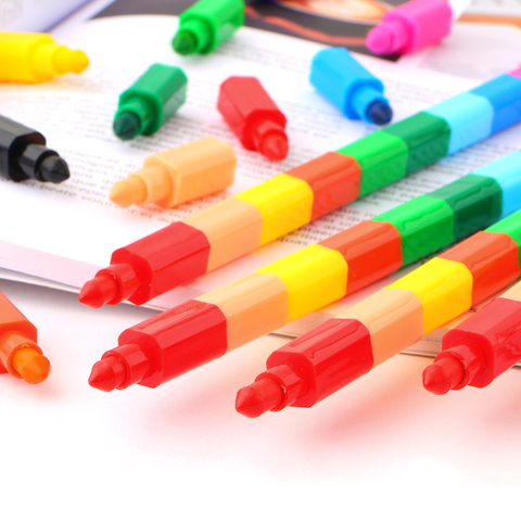 Building Block, Pencils, Crayons