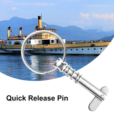 Boat Bimini Top Deck Hinge Replacement Quick Release Spring Pin & Pull Ring For Boat/Yacht/Canoe Etc Boat Accessories Marine ► Photo 1/6