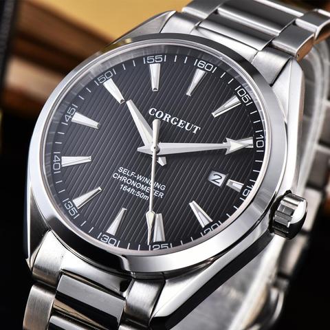 Corgeut 41mm Automatic Mechanical Watch Men Luxury Calendar Clock Sapphire Glass Luminous Waterproof Wristwatch Men ► Photo 1/5