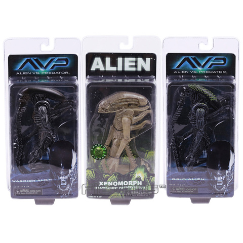 NECA AVP ALIENS VS.PREDATOR Xenomorph Warrior Grid Alien PVC Action Figure Model Toy Figurals Collection ► Photo 1/4