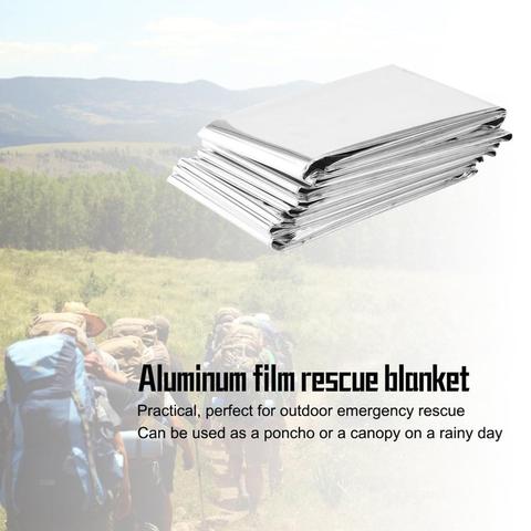 Outdoor Camping 1PC Waterproof Disposable Survival Emergency Rescue Space Foil Thermal Blanket First Aid Sliver Curtain ► Photo 1/6