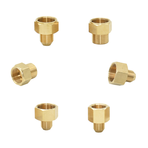 Brass 3/8 1/2 Inch M22 M14 M18 Threaded Connector Water Tap Copper Metal Threaded Water Pipe Coupler Faucet Adaptor 1pcs ► Photo 1/6