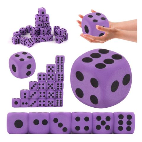 6pcs Specialty Giant EVA Foam Dice Kid Educational Toys Children Party Game Dice Multi Sides Dice for Board Game ► Photo 1/6