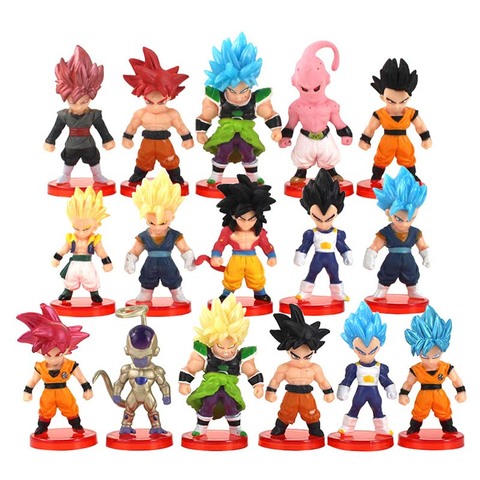 Venda 6pcs 6-8cm dragon ball z trunks do anime figura de um super