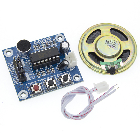 ISD1820 recording module voice module the voice board telediphone module board with Microphones + Loudspeaker ► Photo 1/6