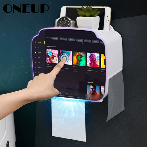 ONEUP Portable Toilet Paper Holder Plastic Waterproof Paper Dispenser For Toilet Home Storage Box Bathroom Accessories ► Photo 1/6