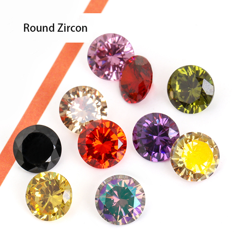 Astrobox High Quality Round Zircon Gem Stone Sew On Rhinstone Glass Crystal Pointback Loose Beads DIY Clothing Jewelry Making ► Photo 1/6