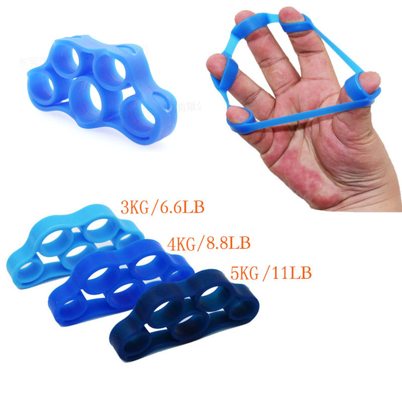 Hand Gripper Silicone Finger Expander Exercise Hand Grip Wrist Strength Trainer 