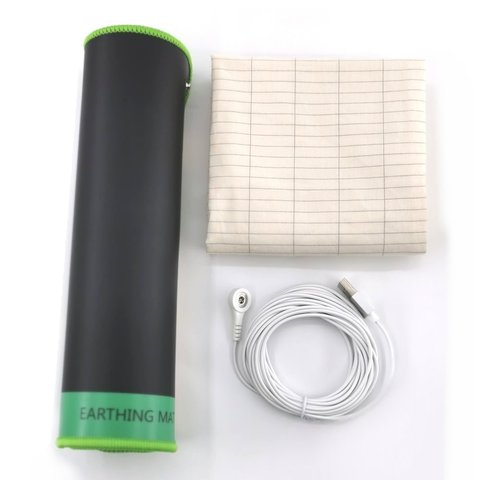 Earthing conductive Mat 58*25cm Grounding mouse pad Black Technology  with 5meter connecting cable with earthing cover bag ► Photo 1/3