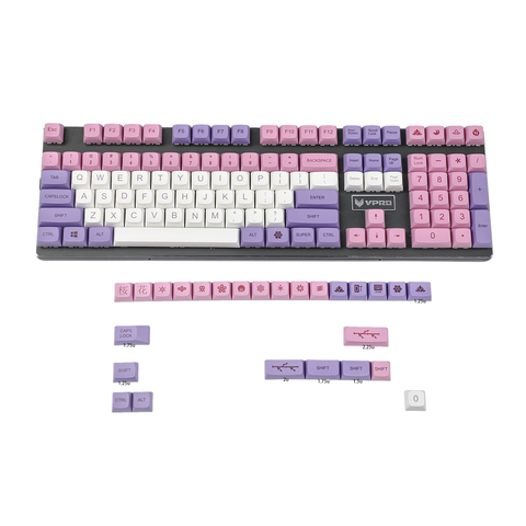 YMDK 134 Key Hana Dye Sub ZDA Ball Shape PBT Keycap Similar to XDA For MX Keyboard 104 87 61 Melody 96 KBD75 ID80 GK64 SP84 ► Photo 1/6