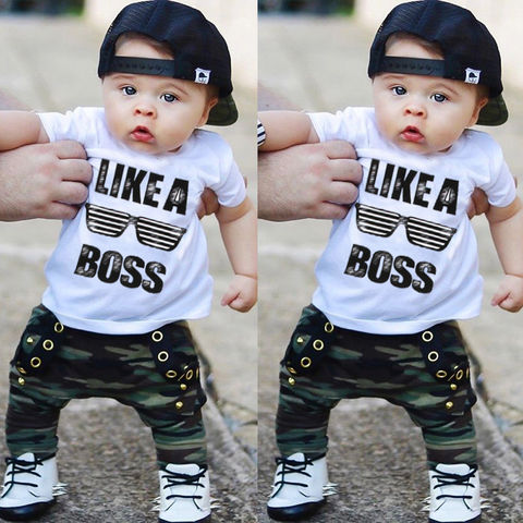 Fashion Summer Baby Bodysuits+Pants Toddler Baby Clothes Set 0-12M Unisex  Newborn Baby Boy Girls Short Sleeve Cotton Outfits