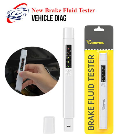 Brake Fluid Tester 5 LED Oil Quality Check Pen Brake Fluid Liquid Tester for DOT3/DOT4/DOT5.1 Car Diagnostic Tool Herramientas ► Photo 1/6