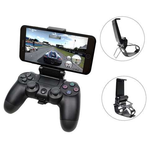 Mobile Cell Phone Stand For PS4 Controller Mount Hand Grip For PlayStation 4 Gamepad For Samsung S9 S8 Clip Holder ► Photo 1/6