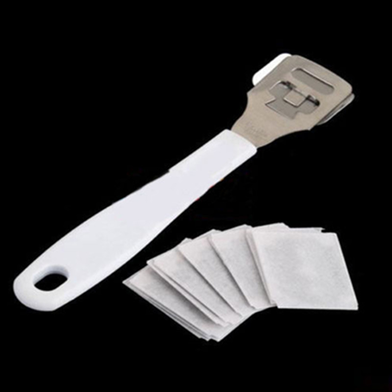 Callus Corn Hard Skin Remover, Stainless Steel Dead Skin Shaver Foot  Pedicure Kit + 10 Blade Tool (Foot Scraper + Blade)