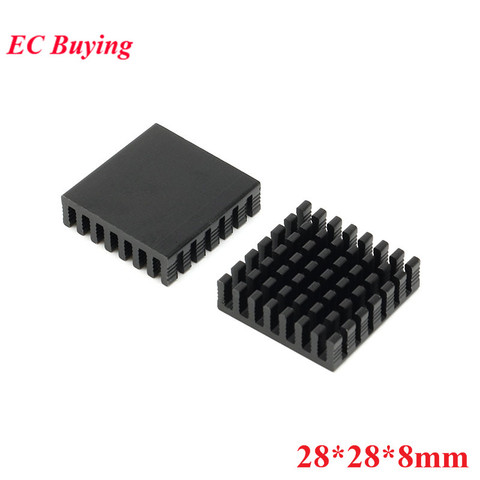 Heatsink 28x28x8mm Radiator Cooler Aluminum 28*28*8mm Heat Sink 28mm*28mm*8mm Metal Slotting For Cooling 28mmx28mmx8mm ► Photo 1/4