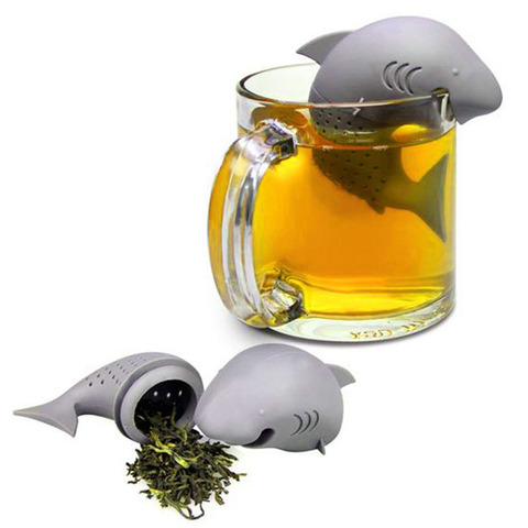 1PCS Shark Tea Infuser Silicone Strainers Tools Tea Strainer Infuser Filter Empty Bag Leaf Diffuser Wedding Decoration Gifts ► Photo 1/5