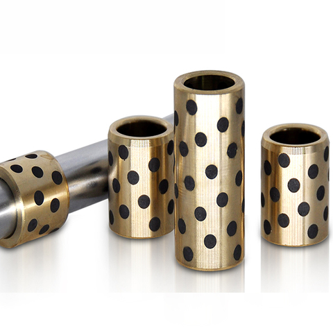 Graphite Lubricating Brass Bearing Bushing Sleeve8*12*8 6*10*8 10*14*8 12*18*10 ► Photo 1/3