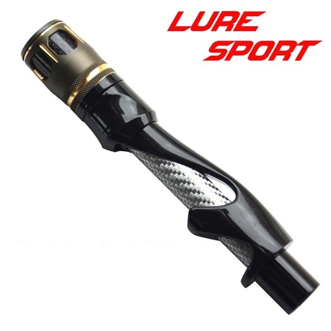 LureSport 2pcs WTS Black paint Spinning Reel Seat Aluminum Gold/Grey hole Cap Rod Building Component Repair rod DIY Accessory ► Photo 1/5