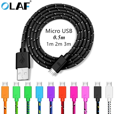 Data Cable Micro USB Cable For Xiaomi Huawei Samsung HTC LG Redmi Android Charger Charging Cable For Mobile Phone Accessories ► Photo 1/6