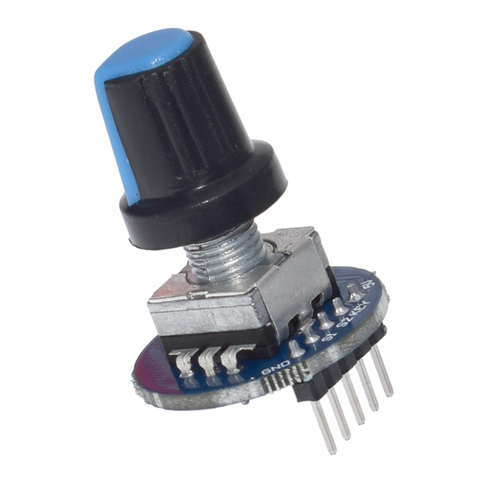 Rotary Encoder Module for Arduino Brick Sensor Development Round Audio Rotating Potentiometer Knob Cap EC11 ► Photo 1/6