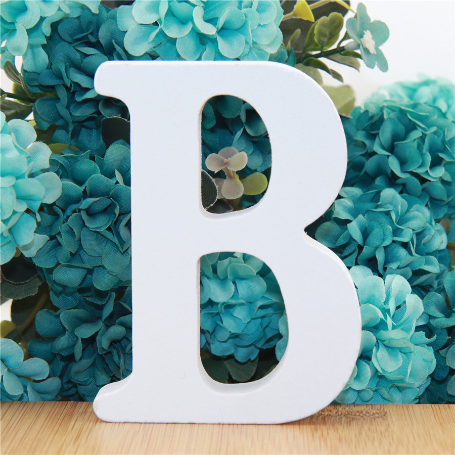 Buy Online 1pc 10cm White Wooden Letters Alphabet Diy Word Letter Party Wedding Home Decor Name Design Art Crafts Standing 3 94 Inches Alitools