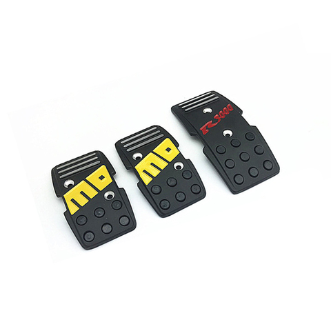3Pcs Black Racing Non-Slip Metal Manual Car Brake Clutch Accelerate Pedals ► Photo 1/4