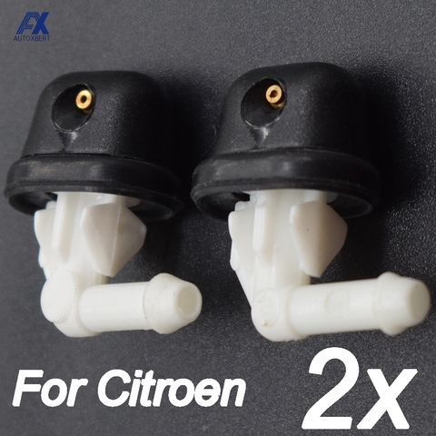 X2 Rear Windscreen Wiper Washer Nozzle Spray Jet For Citroen Xsara Xantia C4 Picasso Saxo 6438F2 6438CY 6438E0 Liquid Hood ► Photo 1/5