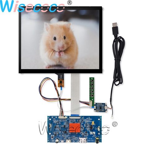 Wisecoco 9.7 Inch 2K 2048*1536 IPS Retina Monitor Screen LCD Module touch panel HDMI control board for Raspberry LP097QX1 SPA1 ► Photo 1/6