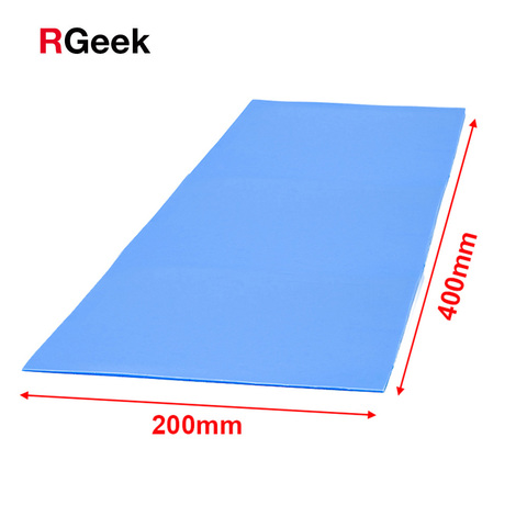 High quality 6.0 W/mK 200*400mm Thermal conductivity CPU Heatsink Cooling Conductive Silicone Pad Thermal Pads ► Photo 1/6