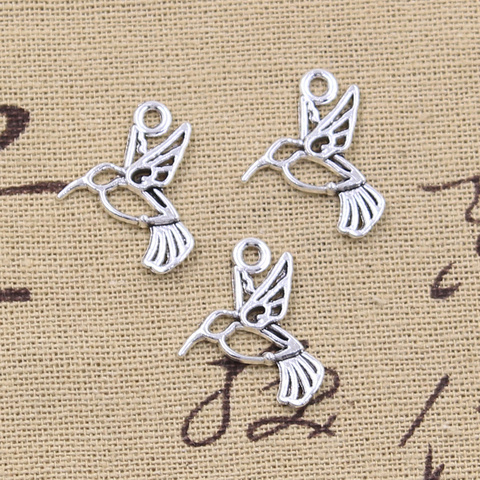 30pcs Charms magpie bird 23x17mm Antique Silver Color Pendants Making DIY Handmade Tibetan Finding Jewelry ► Photo 1/2