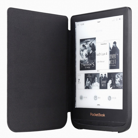 slim e-book leather cover case for PocketBook 616/627/632 Touch HD 3 Touch Lux 4 Basic Lux 2 Ereader protective cover ► Photo 1/6