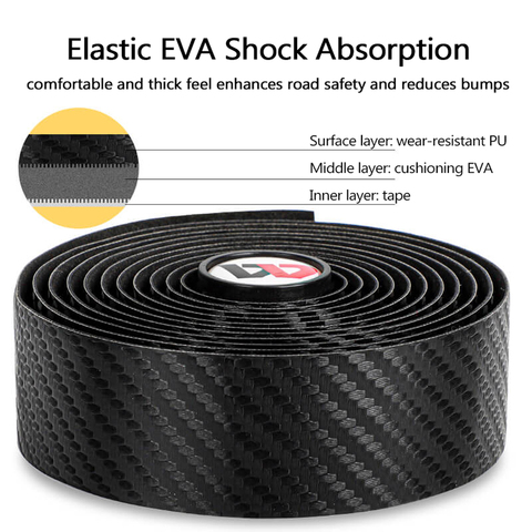 Pattern EVA PU Tape Practical Shock-Proof Toughness Damping Anti-Vibration Bar tape Belt For Carbon Fiber Handlear Tape ► Photo 1/6