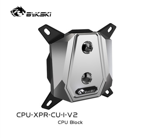 Bykski CPU-XPR-CU-I-V2 CPU Water Block Full Metal Proccesor Water Cooler CPU For Intel LGA 1156/1155/1150/1151/1366/2011/2066 ► Photo 1/4