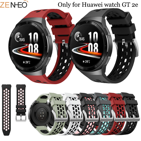 22mm Sport Silicone Watch Strap For Huawei watch GT 2e original SmartWatch band Replacement GT2e WristBand Bracelet belt ► Photo 1/6