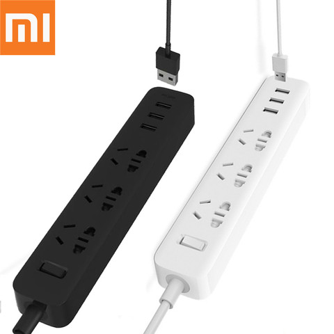 Xiaomi Mi Power Strip Electrical Socket Fast Charging App Wireless Remote Control 3/5 Ports 3 USB Outlet Plug Smart Home ► Photo 1/6