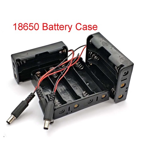 DIY 2x 3x 4x 18650 Battery Holder Storage Box Case with DC 5.5x2.1mm Power Plug Plastic + Meta ► Photo 1/5