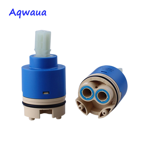 Aqwaua 40mm Ceramic Disc Faucet Cartridge with Distributor with Filter Faucet Valve Core Replacement Part Bathroom Accessories ► Photo 1/6
