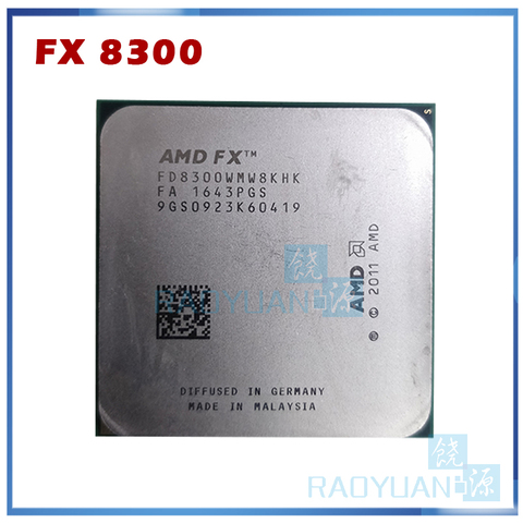 AMD FX 8300 FX8300 3.3 GHz Eight-Core 8M Processor Socket AM3+ FD8300WMW8KHK CPU 95W Bulk Package FX-8300 ► Photo 1/1