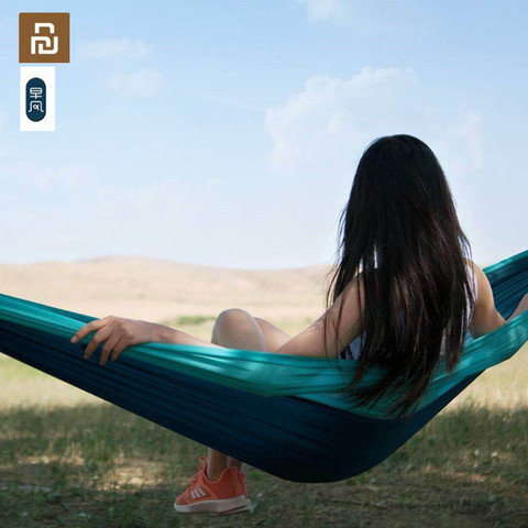 Youpin zaofeng Hammock Swing Bed 1-2Person Parachute Hammocks Max Load 300KG for Outdoor Camping Swings Parachute cloth ► Photo 1/6