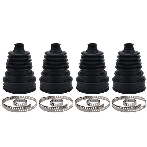 4PC Car Accessories Brand New And High Quality Silicone Constant Speed CV Boot Joint Dust Kit Cover Universal Ball Round Clamp ► Photo 1/6