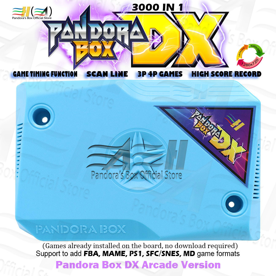 2022 Pandora Box DX 3000 in 1 arcade jamma board hdmi vga cga crt scan line  can add FBA MAME PS1 SFC SNES FC MD game 3d tekken - Price history &